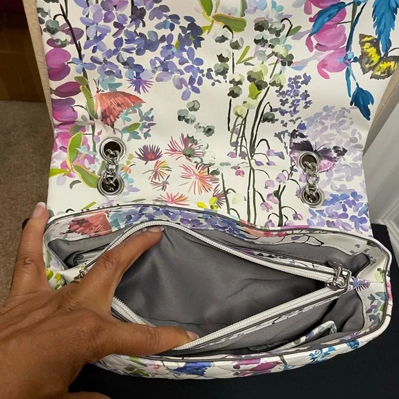 INC Floral and Butterfly print handbag - Picture 8 of 9